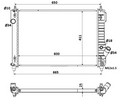 Радиатор охлаждения CHEVROLET AVEO F14D4 АT +/ 0812 OE96860967